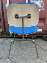 Load image into Gallery viewer, Herman Miller Eames Upholstered Plywood Side Chair (DCM) – Blue / Chrome