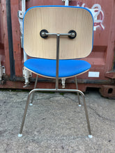 Load image into Gallery viewer, Herman Miller Eames Upholstered Plywood Side Chair (DCM) – Blue / Chrome