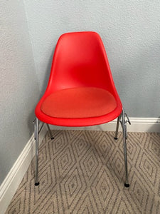 Vitra Eames Shell Side Chair with Seat Pad & Side Handles